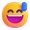 grinning face with sweat